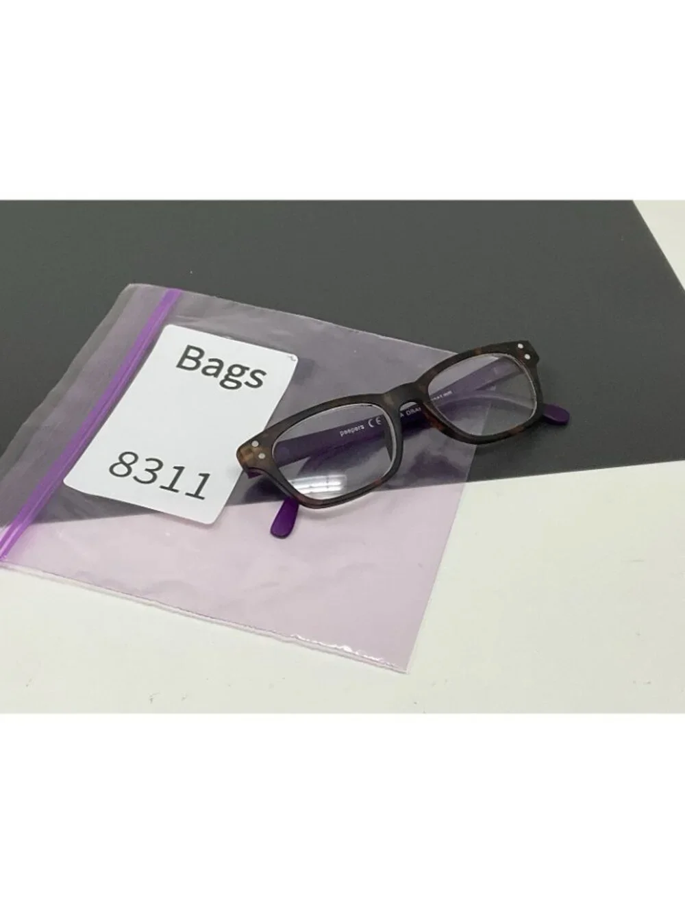 Peepers 884 Style One + 1.25 Reading Glasses Readers Tortoise Purple
